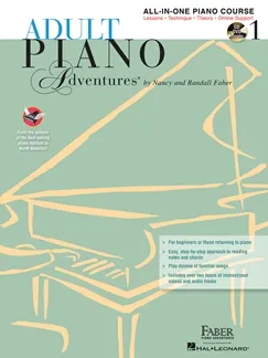 Adult Piano Adventures All-In-One Book 1 + CD