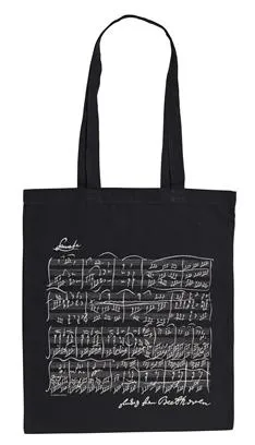 Tote bag Beethoven black long